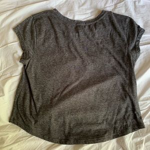 Gray crop top